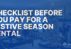 Checklist Before You Pay for a Festive Season Rental